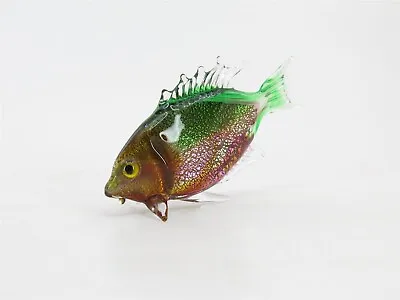 Vintage Hand Blown Glass Murano Italian Tropical Fish Stands Upright 2.75  Long • $166.25