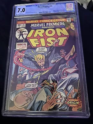 Cgc 7.0 Marvel Premiere #15 1st Appearance Of Iron Fist O/w To White Pages • $200