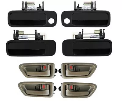 Set Of 8 Exterior Interior Door Handle For 1997-2001 Toyota Camry NJ D26 • $24.65