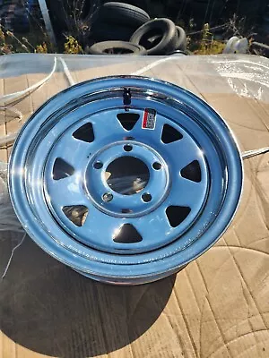 13  5 LUG STEEL TRAILER WHEEL Chrome 5-LUG ON 4.5 INCHES -  • $52.95