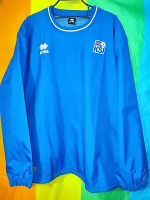 Errea Iceland Training Football Top Windbreaker Mens Size L • £35.88