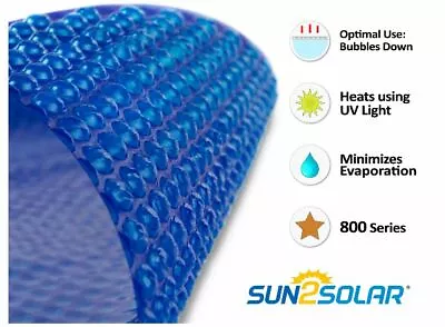 Sun2Solar 800 Series Solar Blanket Heater Cover For Rectangle Swimming Pools • $79.92