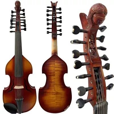 SONG Professional Viola D'Amore  7×7 Strings 16  ViolaCarved Angle Neck #15703 • $809.10