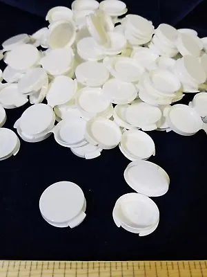 Lot Of 50 White Plastic CLAMSHELL .8 Gram 1/20 OZ Mini Sample Cosmetic Container • $19.75