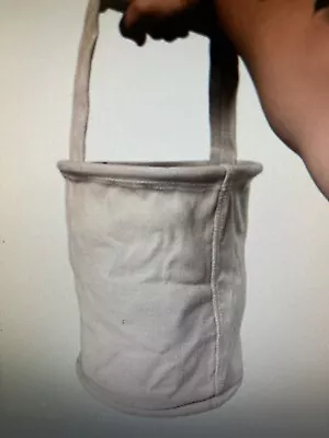 Genuine Vintage French Military Bag Tote Water Bucket Canvas Material • $29