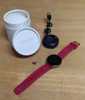 Radley Series 5 Smart Watch RYS05-2036 Red Strap Boxed Charger *FREE UK POST*  • $34.43