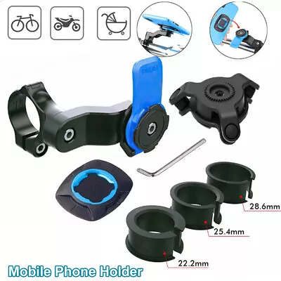 For Quad Lock Compatible Bike Motorcycle Phone Mount Holder Handlebar Mount • $13.99