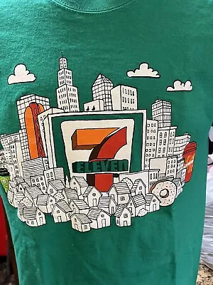 7 Eleven Vintage Convenience Store Small Green T-Shirt Good Neighbor Squad • $15.96