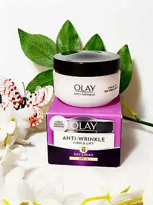 OLAY Anti-Wrinkle Firm And Lift SPF 15 Day Cream 50 Ml New Original • £11.99