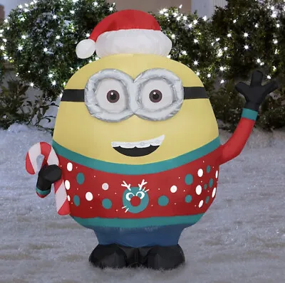 $68.80 • Buy MINION OTTO UGLY SWEATER & CANDY CANE INFLATABLE, Christmas Minion Inflatable