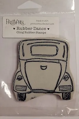 Vintage Coupe Car Cling Mounted Rubber Stamp • £4.50