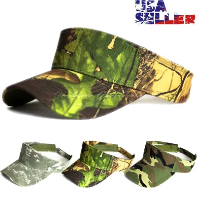 Sun Visor Cap Adjustable Hat Military Army Summer Golf Beach Hunting Men Women • $8.45