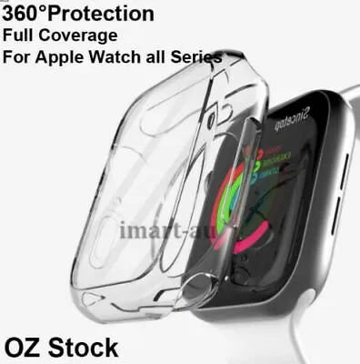 $3.99 • Buy Apple Watch IWatch Full Screen Protector Cover 7 6 5 4 3 SE 38/42/40/44/45/41mm