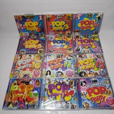 12x Pop Party CD Bundle Double CDs Dvd 3 4 5 6 8 10 11 12 13 14 Ultimate 2 New • £19