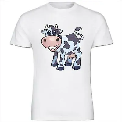 Black & White Cow Mens Cotton T-Shirt • £6.99