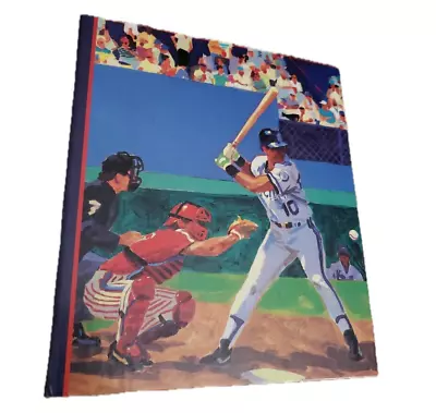 Baseball Hallmark Photo Album 3 Ring Binder With 17 Double Sided Pages • $9.99