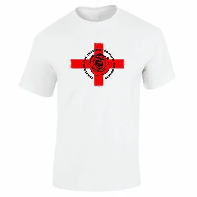 £10.97 • Buy St George's Day T Shirt Accessories - England Flag Tees For Men - Red Rose