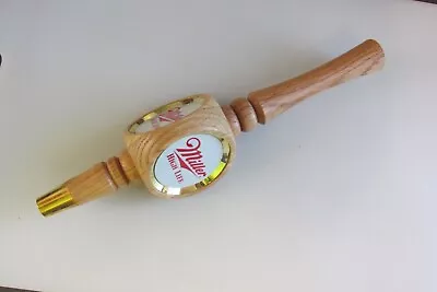 Vintage Miller High Life 3 Sided Wooden Beer Tap Handle NEW • $19.95