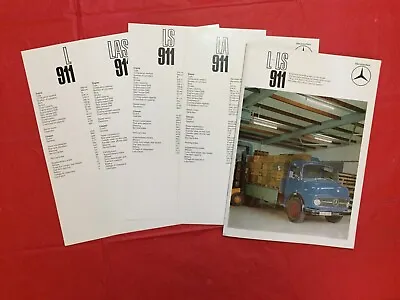 LOT 5-1969 MERCEDES-BENZ  911 L & LS MODELS  German Truck Dealer Sales Brochures • $2.97