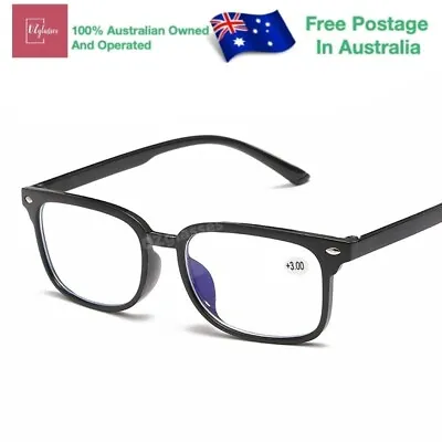 Mens Ladies Magnifying Bifocal Spectacles Anti Blue Light Reading Glasses W826 • $9.99