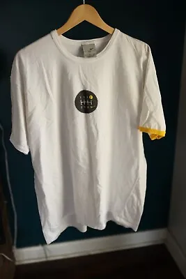 Nike Livestrong Shirt Mens XXL White Yellow Ringer Lance Armstrong • $10