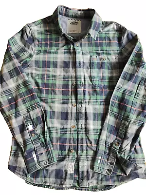 VANS Shirt Men's Size Small - Long Sleeve Flanno Look Surf Skate Street Preppy • £9.29