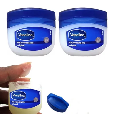 2pc Vaseline Original Therapy Lip Balm Gloss Glowing 0.25 Oz Petroleum Mini Jars • $6.99