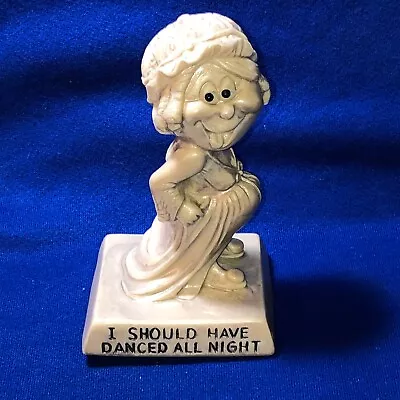 Vintage Russ Wallace Berrie & Co. 1968 Figurine  I Should Have Danced All Night  • $4.77