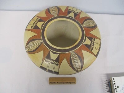 $1400 • Buy Signed Priscilla Namingha Nampeyo Native American Hopi Polychrome Seed Pot