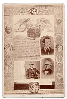 1886 Mormon Three Witnesses Montage C W Carter Rare Photo Martin Harris Cumorah • $1695.95