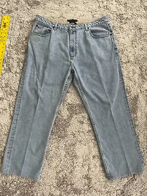 Vintage Tommy Hilfiger Jeans Mens 38x30 Blue Denim Freedom Fit Straight Leg Y2K • $16.99