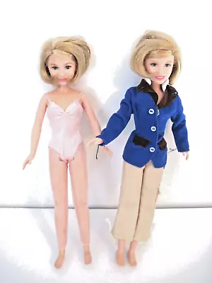 Mary-Kate And Ashley  Olsen Twin Sisters Lot Of 2 Dolls  Very Good Condition • $19.95