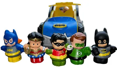 $27.99 • Buy Little People 2 In 1 Batmobile DC Comic Super Heroes Green Woman Batman Robin