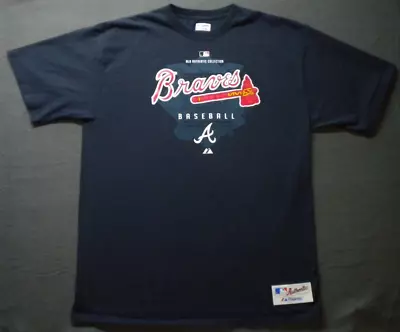 Atlanta Braves Majestic T Shirt XL Authentic Collection MLB Baseball ATL Logo • $15.99