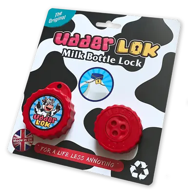 £8.99 • Buy UdderLok-Locking Milk Bottle Lock Cap Top Gift Gadget Present Valentines Him Her