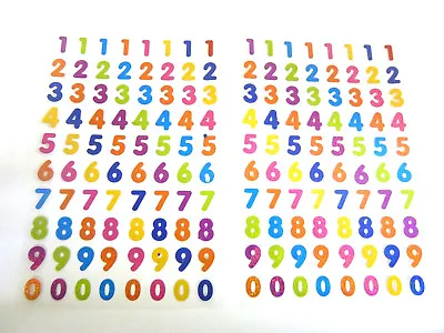 Coloured Numbers Stickers Kids Labels For Craft Decoration Card-Making LS47 • £2.99