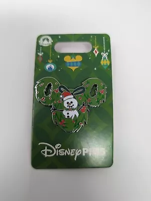 Disney Mickey Icon Wreath Snowman Christmas Holiday 2023 Pin • $19.99