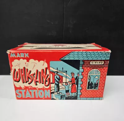 Vintage 1950' 2960 MARX GIRARD WHISTLING STATION In BOX & Control Excellent LOOK • $139.99