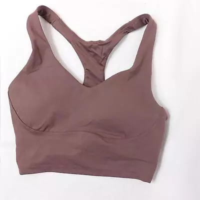 Jessica Simpson Longline Racerback Sports Bra Crop Top Non-Wired Removable Pads • £5.95