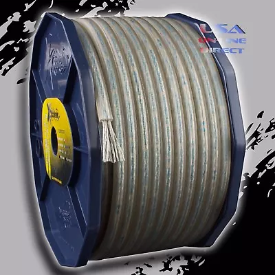 8 Gauge 200ft Roll SILVER Power Ground OFC Wire Copper FLAT Marine Cable AWG USA • $132