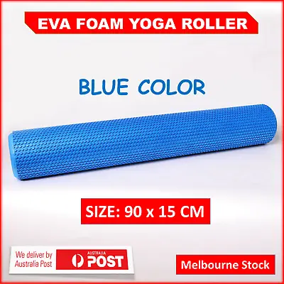 Pilates Foam Roller Long Physio Yoga Fitness GYM Exercise Training Massage 90CM • $4.61