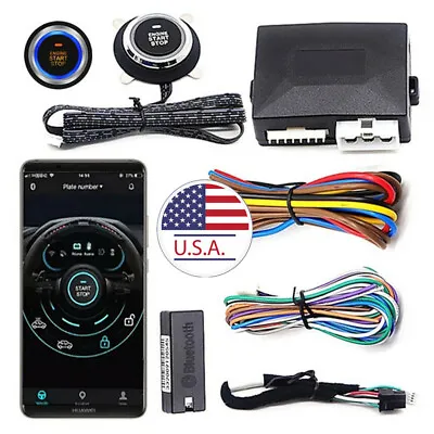 $40.13 • Buy 12V Smartphone Remote Control Car One-Key Engine Start Stop Button APP Bluetooth