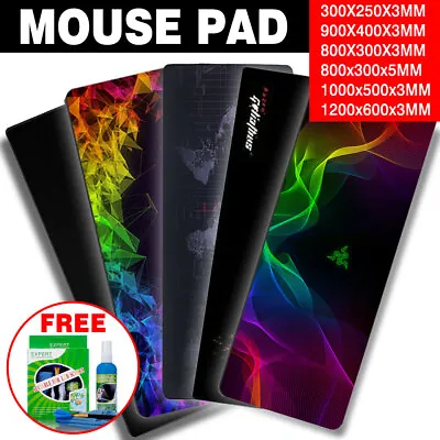$8.99 • Buy ALL SIZE Extra Large Gaming Mouse Pad Desk Mat Anti-slip Rubber Mousepad Leather