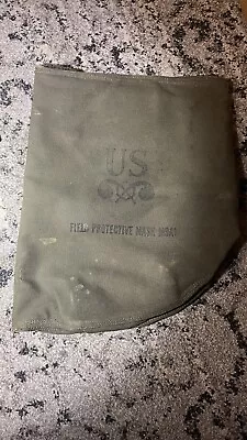 Vintage Military USGI M9A1 Field Protective Gas Mask Canvas Carrier Bag • $17