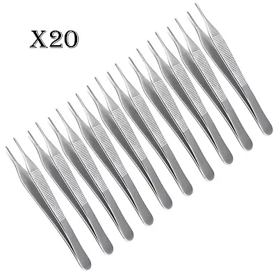 20 Pcs Adson Tissue Forceps Surgical/Medical Instruments 4.75  Serrated • $32