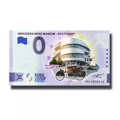 0 Euro Souvenir Banknote Mercedes-Benz Museum Stuttgart Germany XELV 2023 Colour • $12