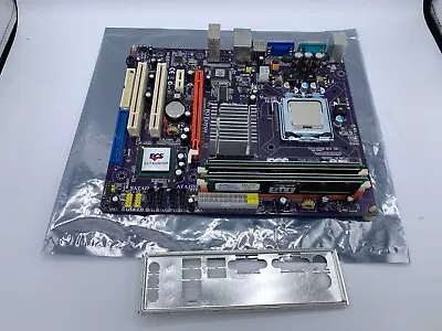 ECS G31T-M  REV. 1.0 15-V39-011000 MOTHERBOARD With Pentium D 925 SL9KA • $75