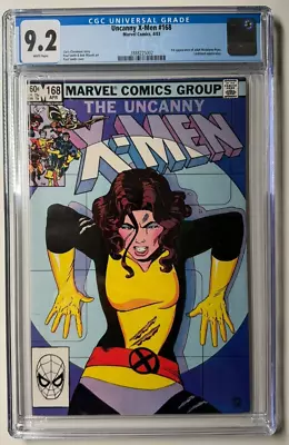 X-men #168 Cgc 9.2 White Pages   Marvel Comics 1983 • $75