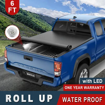 Roll Up 6FT Bed Tonneau Cover For 94-03 Chevrolet S10 GMC Sonoma S15 +Lamp • $135.96