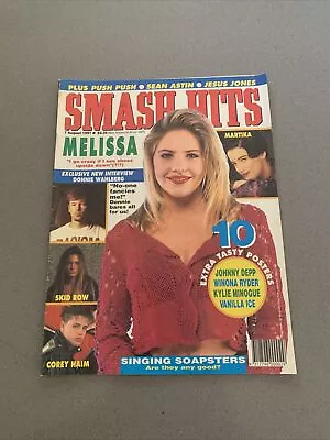 $35 • Buy Smash Hits 1992 - Kylie Minogue, Johnny Depp, Melissa Tkautz, Donnie Wahlberg